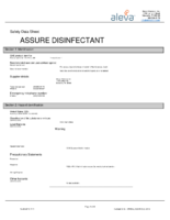 Aleva Assure Disinfectant SDS 071221
