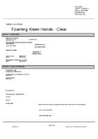 KS Chems Foaming Kleen Hands Clear