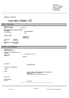 KS Chems Laundry Kleen HE 080123